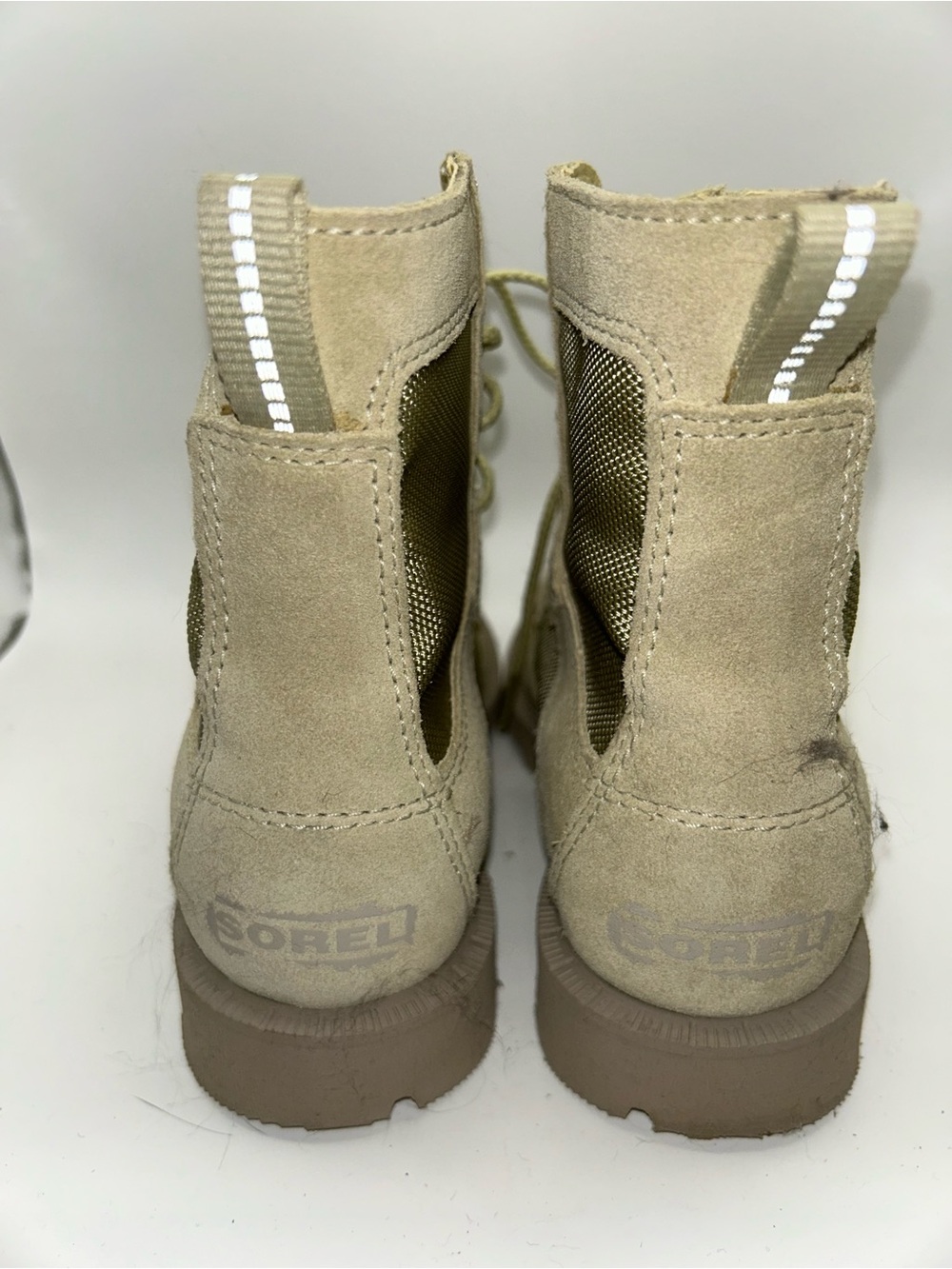 Sorel beige combat boots NWOB size 5.5 - Picture 5 of 7